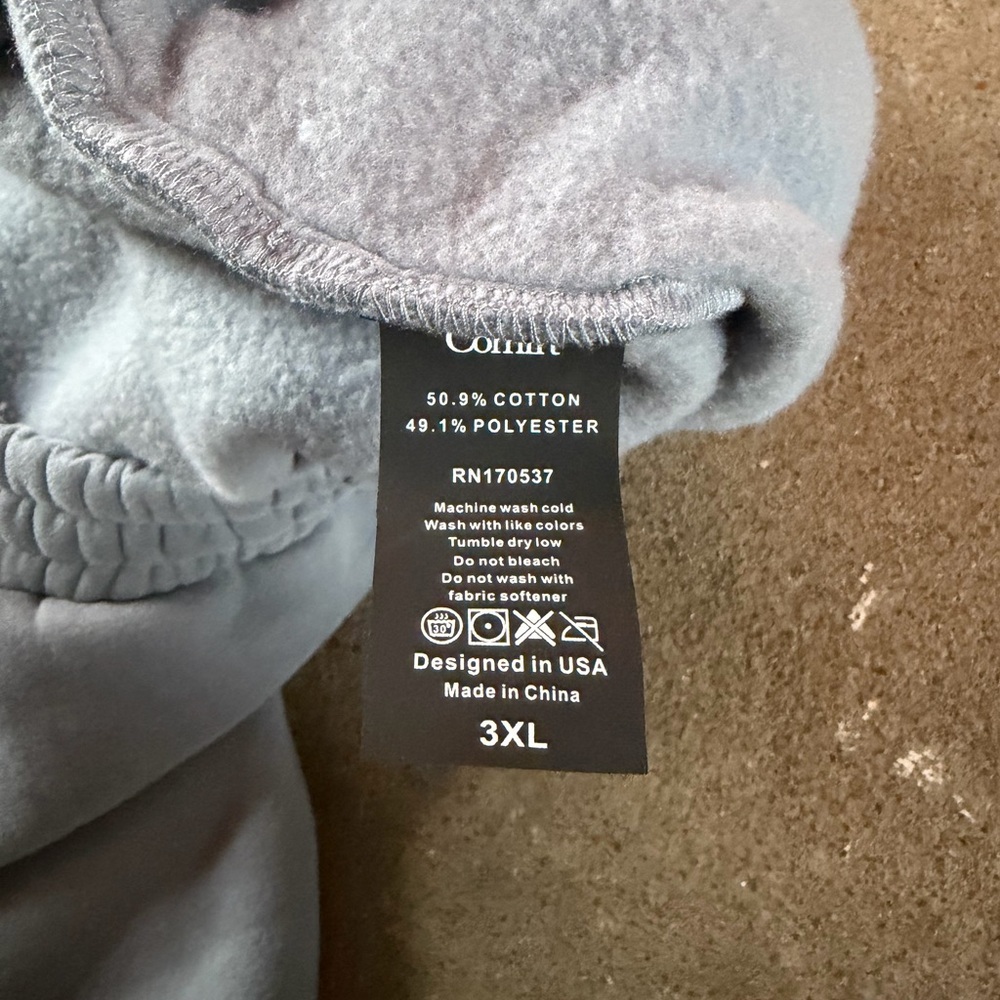 Comfrt Signature Straight Leg Sweatpants Sky Blue Size 3X Athleisure Plus Size - Picture 9 of 9